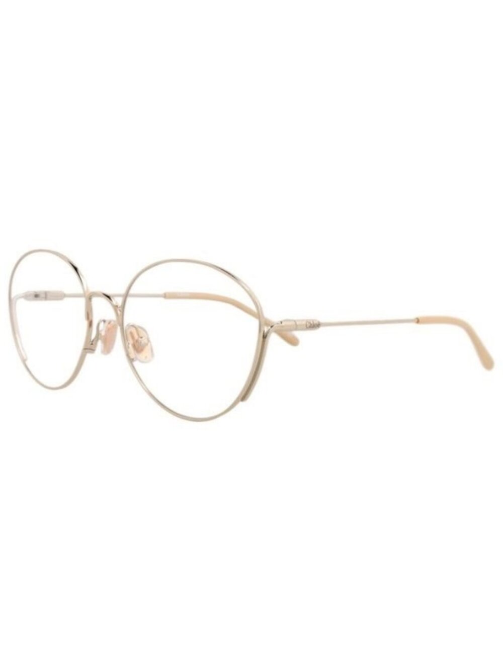 New ChloΓ© Womens Cat Eye Gold Gold Transparent Fashion Designer Eyeglasses